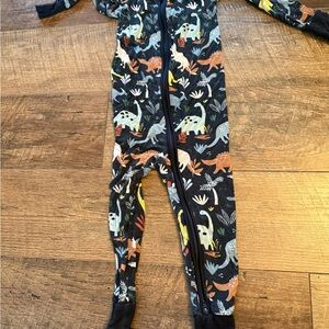 Little Sleepies Dino Adventure Footie - Navy and Multicolor